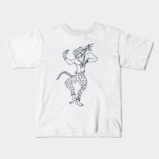 Tribal Jaguar Dance Kids T-Shirt